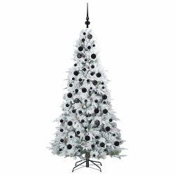Sapin de Noël Artificiel à Branches Articulées Blanc 180 cm 541579541579