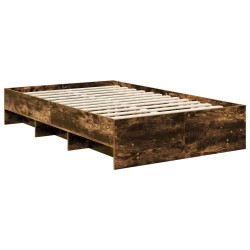 Cadre de lit Chêne fumé 120 x 123 cm Bois d'ingénierie 541582541582