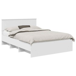 Cadre de lit Blanc 140 x 200 cm Bois d'ingénierie 541584541584