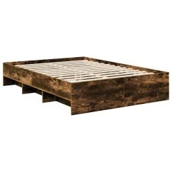 Cadre de lit Chêne fumé 140 x 200 cm Bois d'ingénierie 541588541588