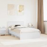 Cadre de lit Blanc 120 x 123 cm Bois d'ingénierie 541598541598