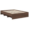 Cadre de lit Chêne brun 140 x 200 cm Bois d'ingénierie 541617541617