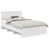Cadre de lit Blanc 137 x 203 cm Bois d'ingénierie 541618541618