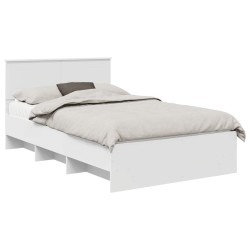 Cadre de lit Blanc 120 x 123 cm Bois d'ingénierie 541636541636
