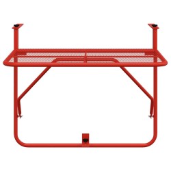 Table de balcon Rouge 60x40 cm Acier 541637541637