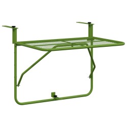 Table de balcon Vert 60x40 cm Acier 541638541638