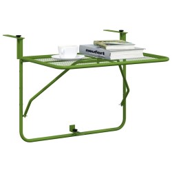 Table de balcon Vert 60x40 cm Acier 541638541638