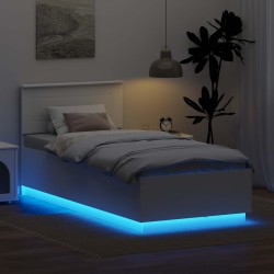 Cadre de lit Blanc 90 x 190 cm Bois d'ingénierie 541641541641