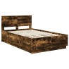Cadre de lit Chêne fumé 120 x 190 cm Bois d'ingénierie 541647541647