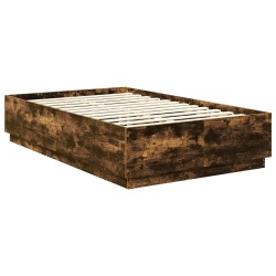 Cadre de lit Chêne fumé 120 x 200 cm Bois d'ingénierie 541652541652