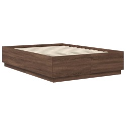 Cadre de lit Chêne brun 150 x 200 cm Bois d'ingénierie 541653541653