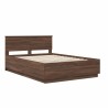 Cadre de lit Chêne brun 140 x 190 cm Bois d'ingénierie 541654541654