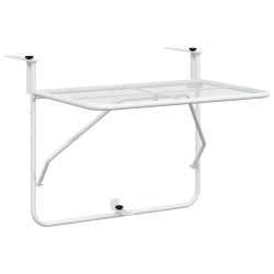Table de balcon Blanc 60x40 cm Acier 541667541667