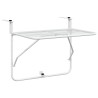 Table de balcon Blanc 60x40 cm Acier 541667541667