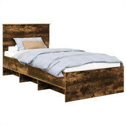 Cadre de lit Chêne fumé 80 x 200 cm Bois d'ingénierie 541676541676