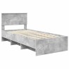 Cadre de lit Gris béton 80 x 200 cm Bois d'ingénierie 541679541679