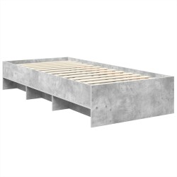 Cadre de lit Gris béton 80 x 200 cm Bois d'ingénierie 541679541679