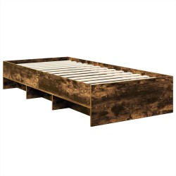 Cadre de lit Chêne fumé 120 x 123 cm Bois d'ingénierie 541684541684
