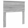 Cadre de lit Gris Sonoma 120 x 123 cm Bois d'ingénierie 541685541685