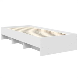 Cadre de lit Blanc 90 x 200 cm Bois d'ingénierie 541687541687