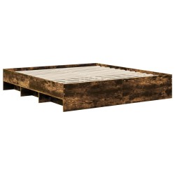 Cadre de lit Chêne fumé 180 x 200 cm Bois d'ingénierie 541701541701