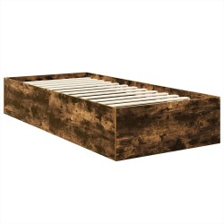 Cadre de lit Chêne fumé 90 x 200 cm Bois d'ingénierie 541733541733