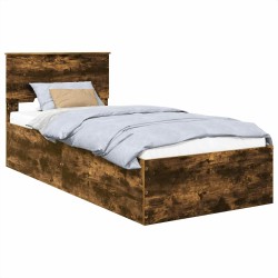 Cadre de lit Chêne fumé 90 x 190 cm Bois d'ingénierie 541735541735