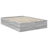 Cadre de lit Gris Sonoma 140 x 200 cm Bois d'ingénierie 541744541744