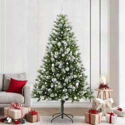 Sapin de Noël artificiel à charnière avec neige en flocons 541812541812