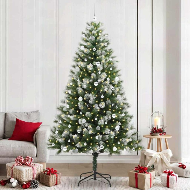 Sapin de Noël artificiel à charnière avec neige en flocons 541812541812