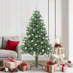 Sapin de Noël avec 300 LED avec support Vert 180 cm PVC 541816541816