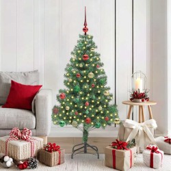 Sapin de Noël avec 150 LED avec support Vert 150 cm PVC 541817541817
