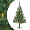 Sapin de Noël avec 150 LED avec support Vert 150 cm PVC 541817541817