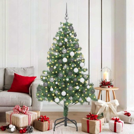Sapin de Noël avec 300 LED avec support Vert 180 cm PVC 541819541819