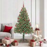 Sapin de Noël avec 300 LED avec support Vert 180 cm PVC 541820541820