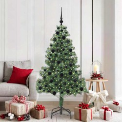 Sapin de Noël avec 300 LED avec support Vert 180 cm PVC 541821541821