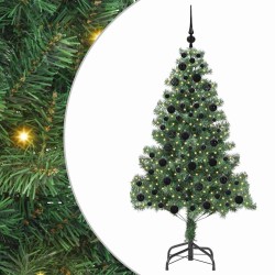 Sapin de Noël avec 300 LED avec support Vert 180 cm PVC 541821541821