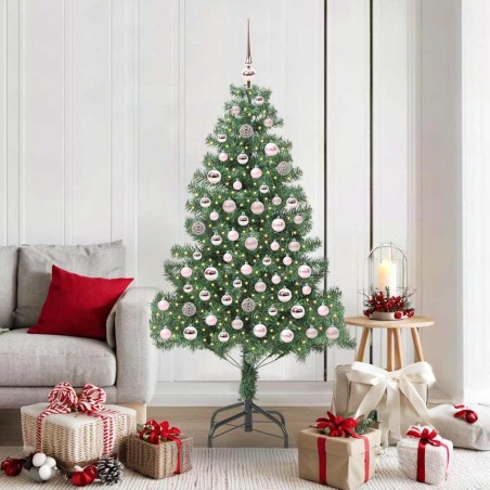 Sapin de Noël avec 300 LED avec support Vert 180 cm PVC 541822541822
