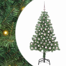 Sapin de Noël avec 300 LED avec support Vert 180 cm PVC 541822541822