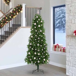 Sapin de Noël avec 300 LED avec support Vert 240 cm PE 541824541824