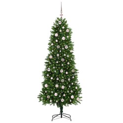 Sapin de Noël avec 300 LED avec support Vert 240 cm PE 541824541824