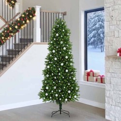 Sapin de Noël avec 300 LED avec support Vert 240 cm PE 541825541825