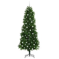 Sapin de Noël avec 300 LED avec support Vert 240 cm PE 541825541825
