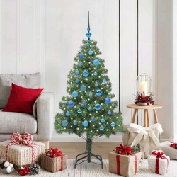 Sapin de Noël avec 150 LED avec support Vert 150 cm PVC 541827541827