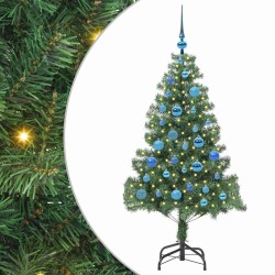 Sapin de Noël avec 150 LED avec support Vert 150 cm PVC 541827541827