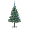 Sapin de Noël avec 150 LED avec support Vert 150 cm PVC 541827541827