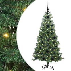 Sapin de Noël avec 150 LED avec support Vert 120 cm PVC 541828541828