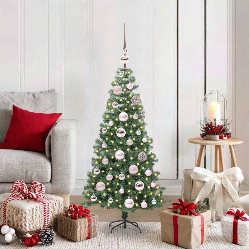 Sapin de Noël avec 150 LED avec support Vert 120 cm PVC 541829541829