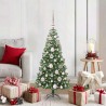 Sapin de Noël avec 150 LED avec support Vert 120 cm PVC 541829541829
