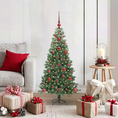 Sapin de Noël avec 150 LED avec support Vert 120 cm PVC 541830541830